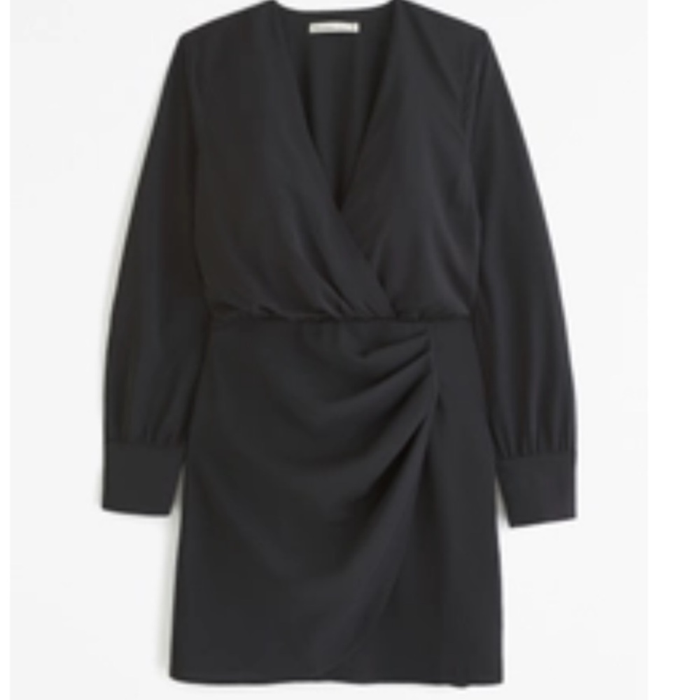 NWT Abercrombie & Fitch
Long-Sleeve Draped Mini Dress